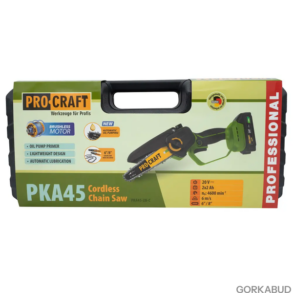Аккумуляторная мини пила Procraft PKA45 (комплект из 2 АКБ) Кейс 030451 фото