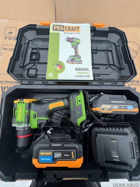 Шуруповерт акумуляторний Procraft PA18LiPro (2АКБ Industrial) 000191_4 фото