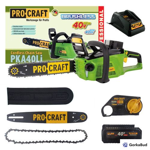 Пила цепная аккумуляторная Procraft PKA40Li 000402 фото