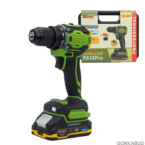Шуруповерт акумуляторний Procraft PA18Pro 001814 фото