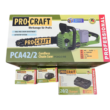 Акумуляторна ланцюгова пила Procraft PCA42/2 (з 2 АКБ Industrial) 030422_1 фото