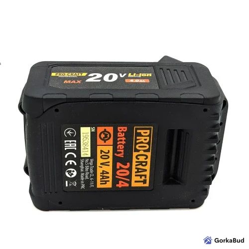 Акумуляторна батарея Procraft Battery20/4 (20В, 4Ач) 030204 фото